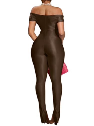 Stylish Two Piece Sets for Women: Off-Shoulder Crop Tops and Flared Pants